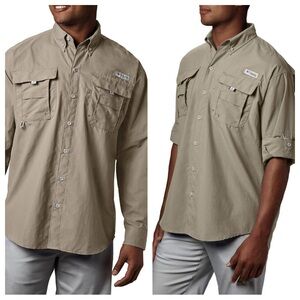 Men’s Columbia PFG Bonehead Long Sleeve Sports/Fishing Shirt Sz XL